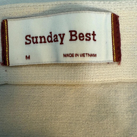 Sunday Best Aritzia Women's Size M Skirt Beige Mini Stretch‎ Pencil - Picture 5 of 7